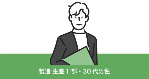 製造 生産1部・30代男性