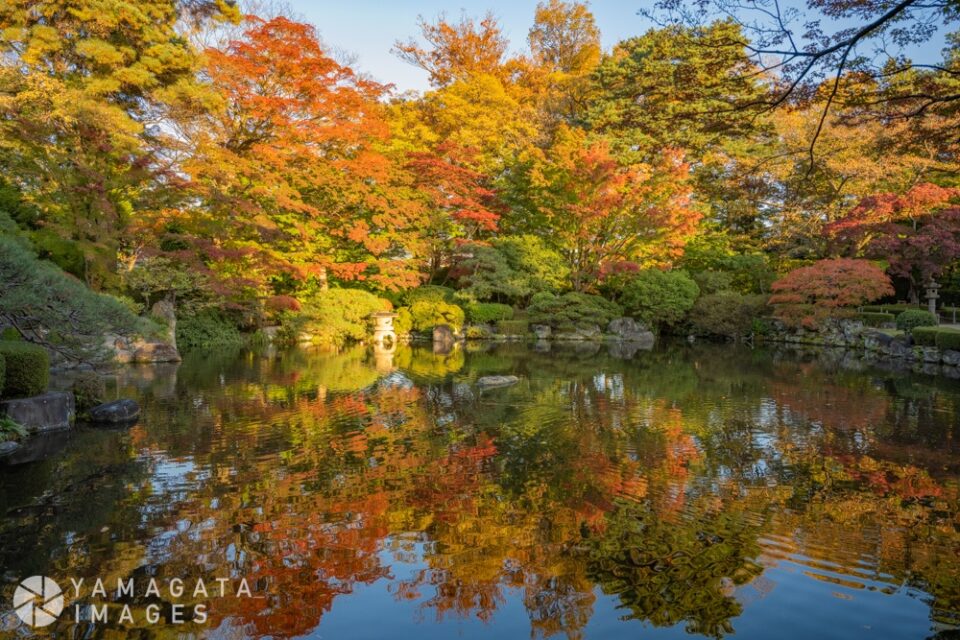 宝幢寺跡庭園(もみじ公園)（山形市）