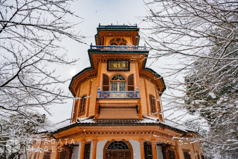 山形市郷土資料館(旧済生館)の雪景色